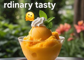 Mango sorbet