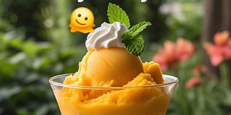 Mango sorbet